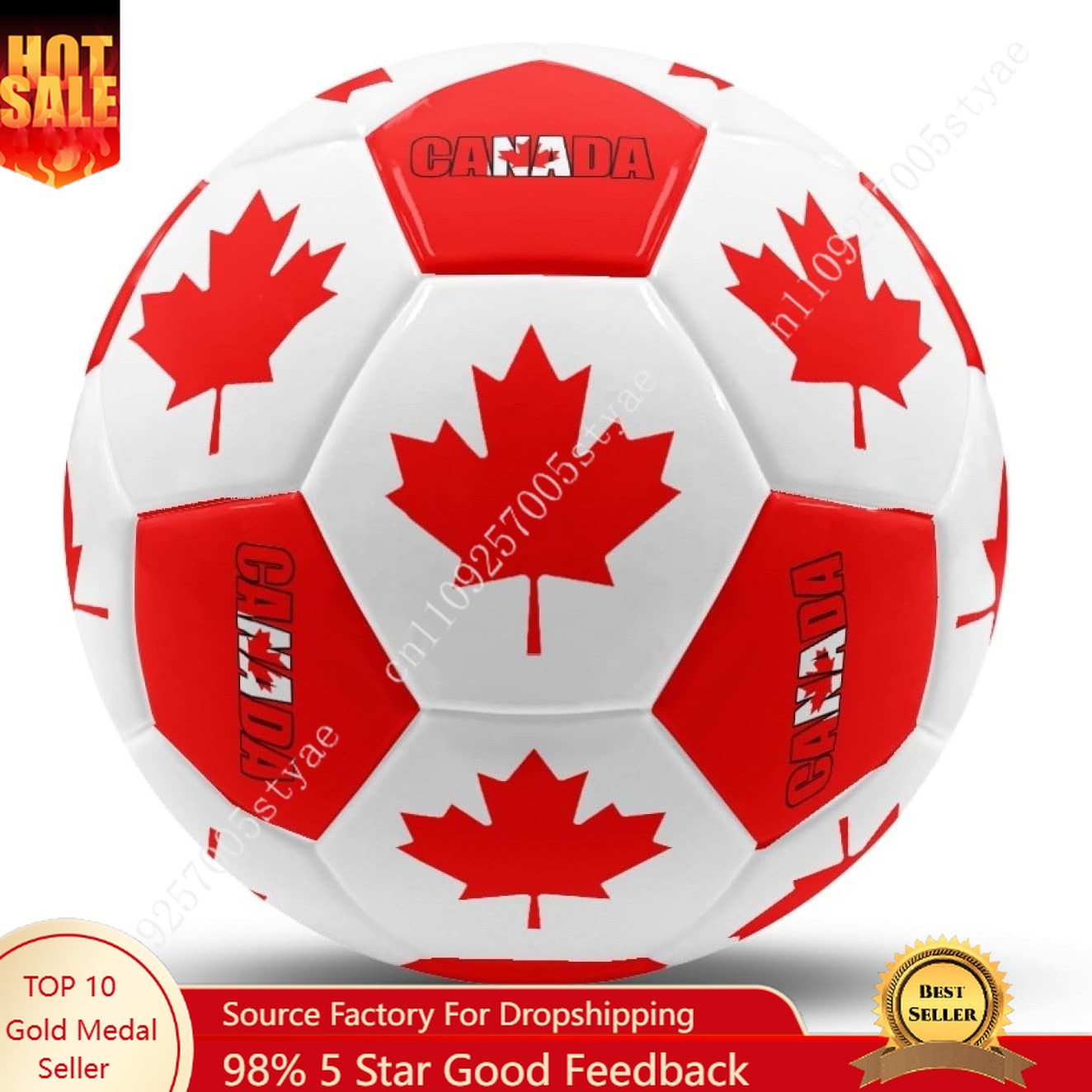 Outdoor Lighting Canada - Canada Flag Canadian Soccer Ball Leather