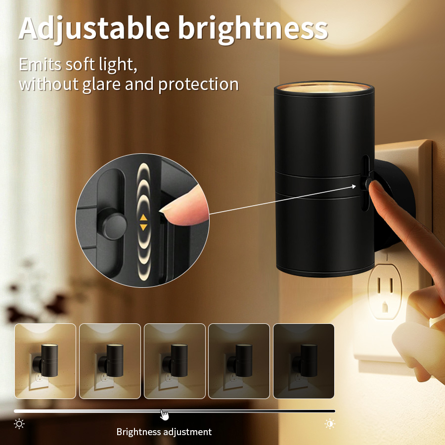Dusk To Dawn Bulb - LED Plug-In Wall Sconce Night Light