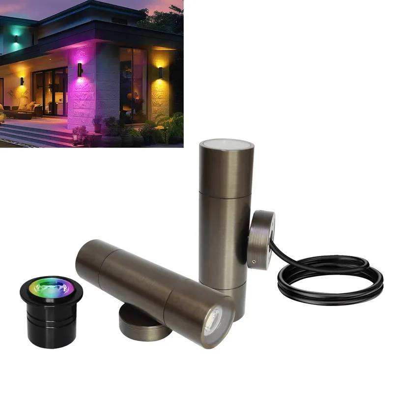 Outdoor Lighting Design - Durable Brass Outdoor LED Wall Light