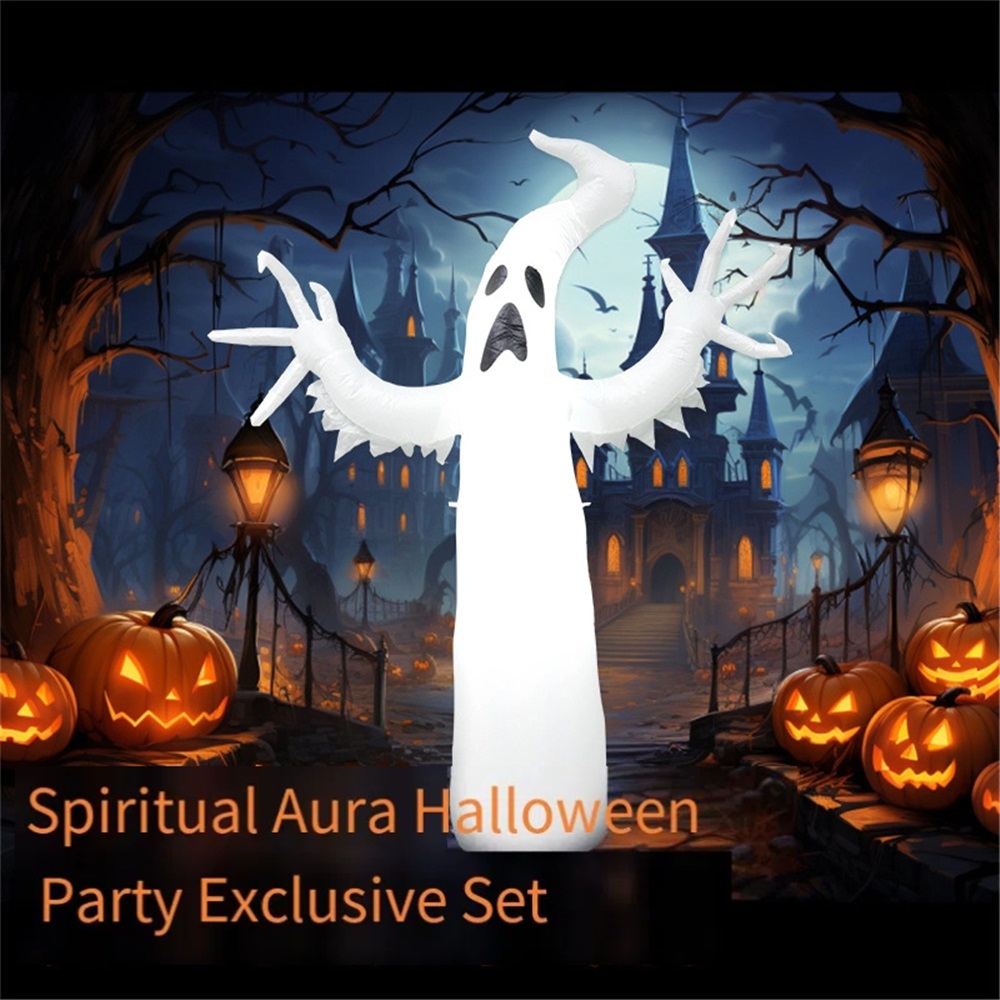 Outdoor Lighting For Front Of House - Halloween Inflatable Ghost, Led Light up