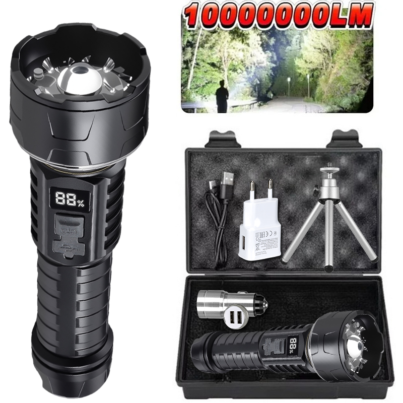 Outdoor Lighting Ideas - COB LED Flashlight Rechargeable Lantern 7-core