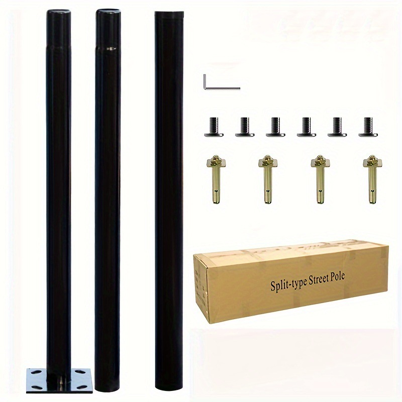 Bollard Light Garden - 3m Solar Outdoor Split Lamp Pole